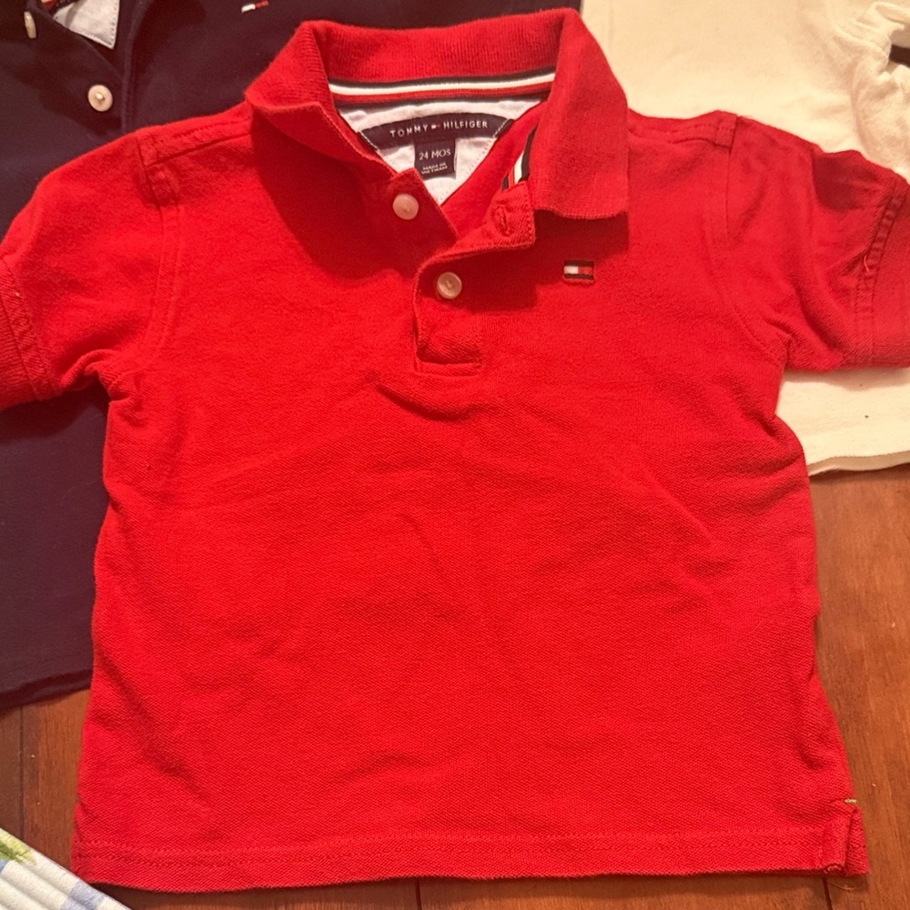 Tommy Hilfiger Kids Polo Set - Red, White, & Blue - Picture 9 of 11